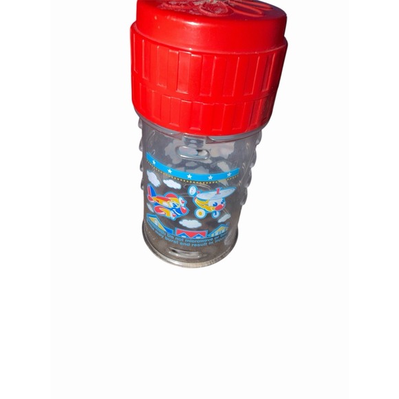 Vintage Playtex Drop In Original Nurser Bottle 3 Oz Cap Nipple Airplanes - Picture 2 of 4